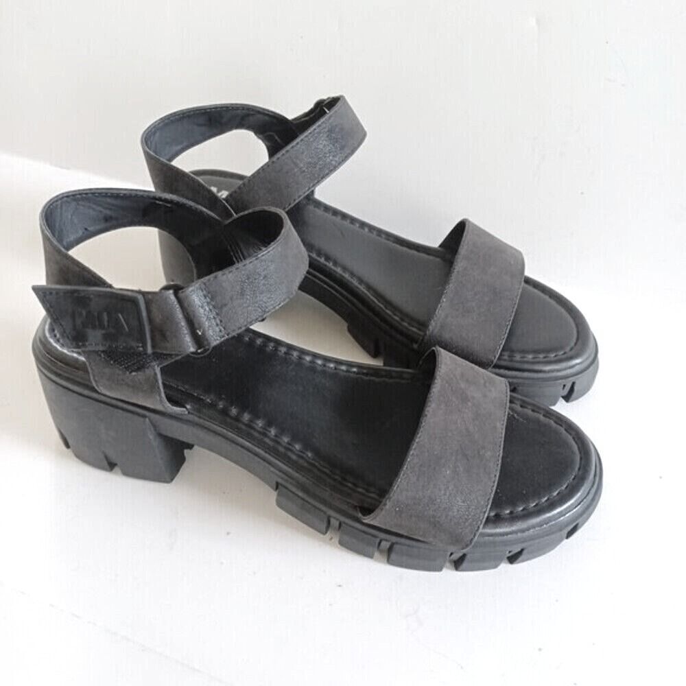 Platform Sandals Y2K 90s 2000s Chunky Sawtooth Lugsole Grunge MIA‎ Sz 9.5 Skylar